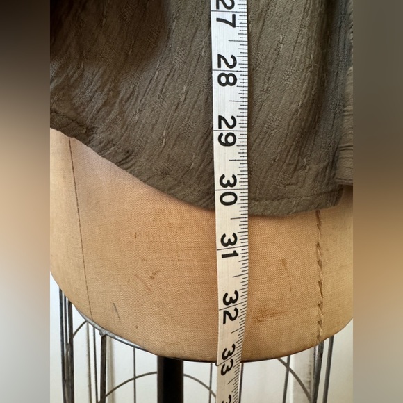 CLOSET CLEAR OUT: Free People Oversized Olive Button Down - Picture 5 of 7